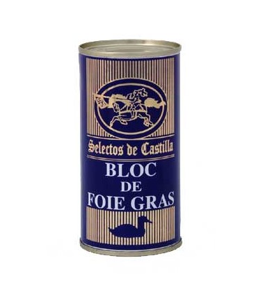 Bloc de Foie Gras de pato (98%). Lata de 95 g.