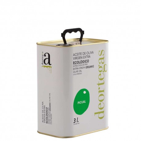 Olive Oil Can 3 L. Deortegas Ecologic Picual.